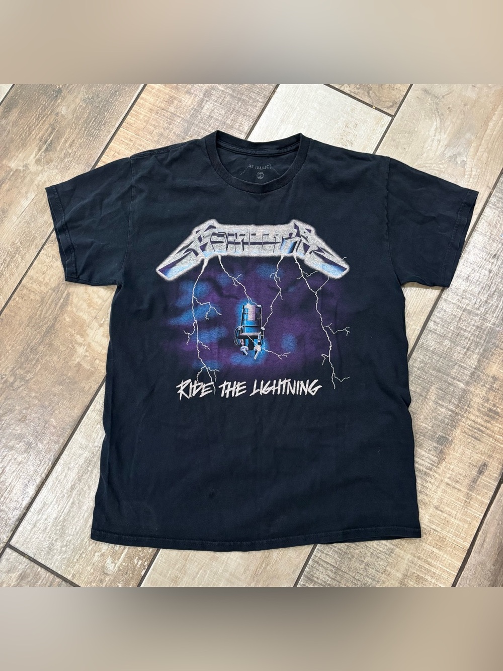 Metallica black Ride The Lightning T-shirt size medium